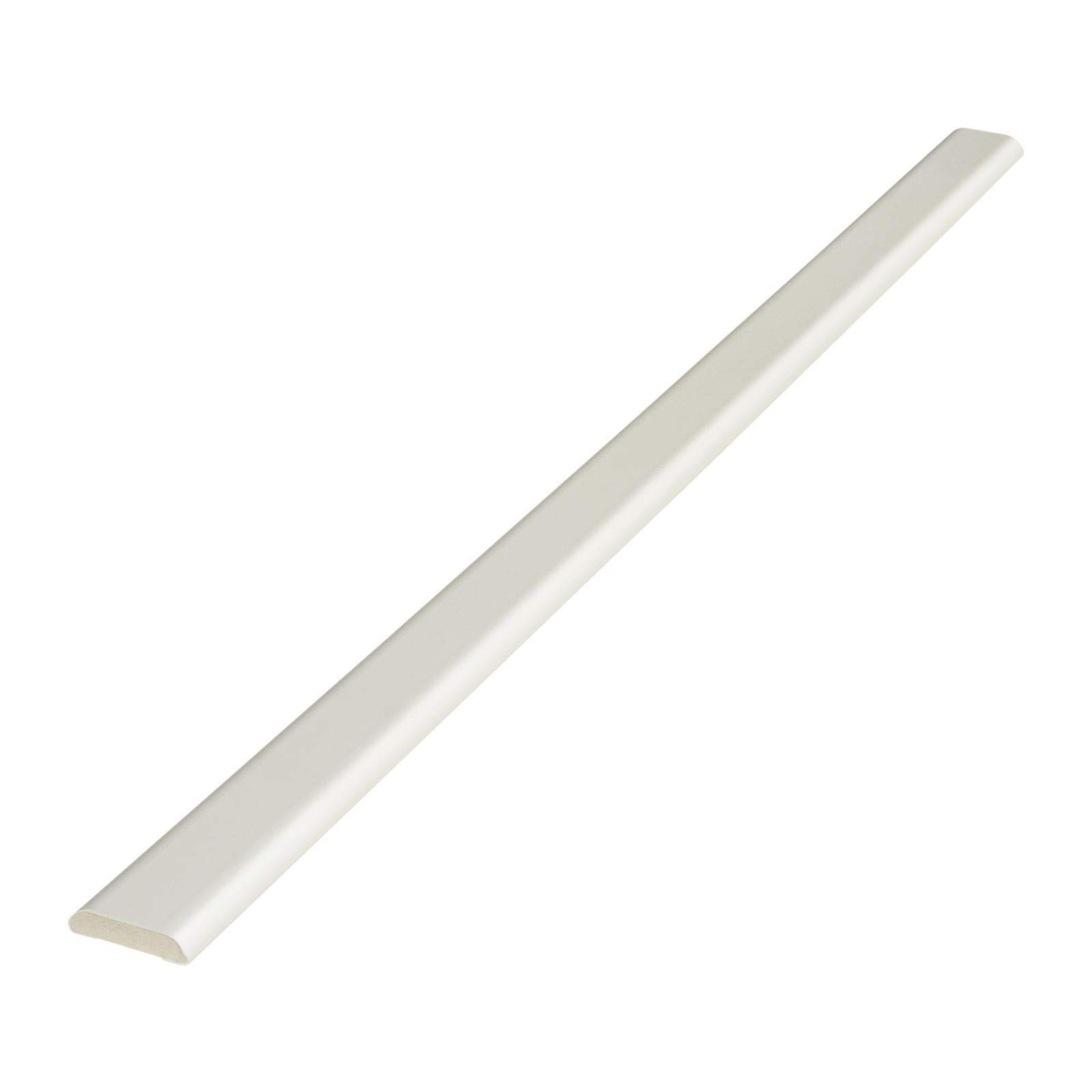 25mm D-Mould Architrave uPVC Plastic Finishing Trim (2.5m) - Cream