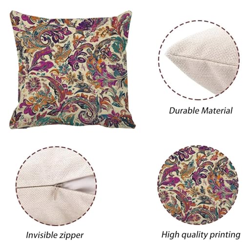 Housse de coussin imperméable 50x50 lot de 4 pour le jardin - 6