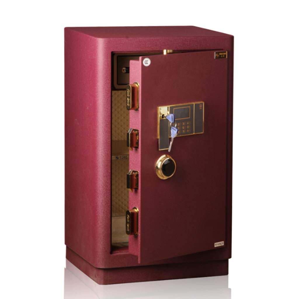 WANGJUNXIU Large Safes, 80CM High Security Electronic Digital Safe All Steel Study Bedroom Password Safes, Cash Box Hotel, Office Private Filing Cabinet Fireproof Deposit Box Safe Box