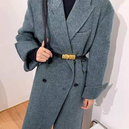 Metal Ring Belt Versatile Elastic Waist Chain Women's Decorative Waist Belt Waist Seal with Skirt Suit Jacket for Women3