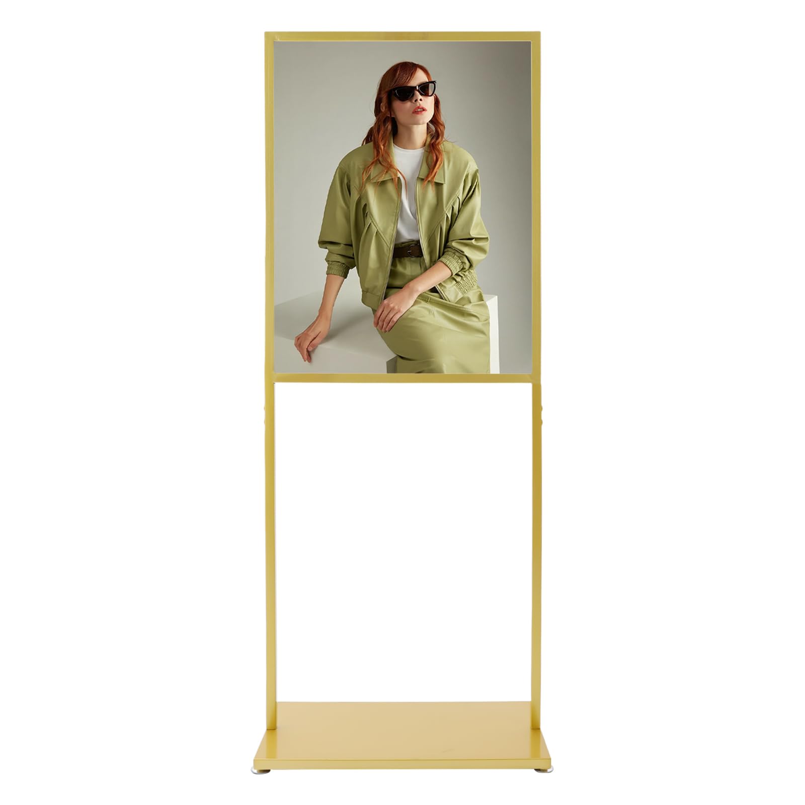 banborba Poster Holder 22'' x 28'', Floor Standing Sign Holder, Heavy Duty Pedestal Poster Stand for Display, Double Sided Banner Stand for Outdoor