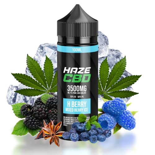 EUROVAPER ELIQUID DE VAPEO PARA CIGARRILLO ELECTRONICO - HAZE CBD - MIXED BERRY ICE - BAYAS MIXTAS con EFECTO FRIO - SIN NICOTINA (100ML) Cover