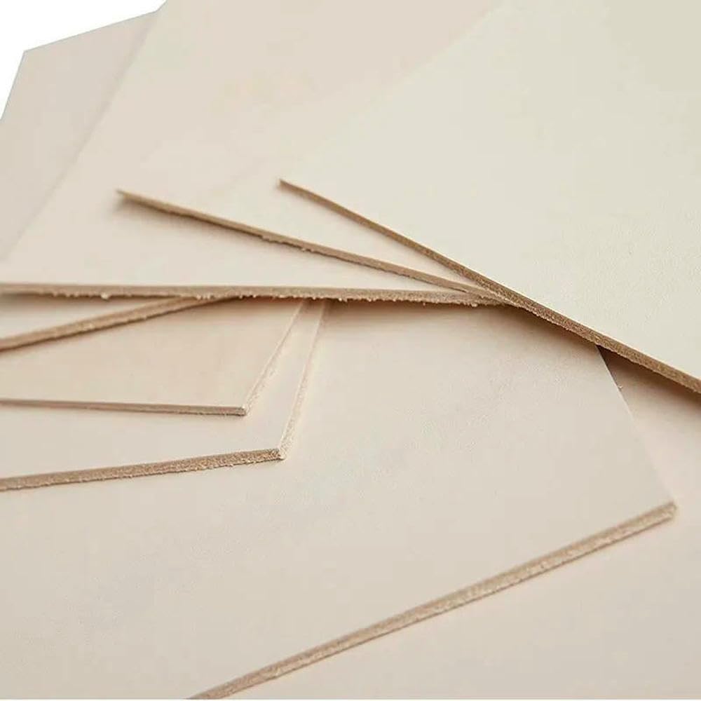 Material de Cuero de Vaca curtido Vegetal de 3,5 mm de Grosor, artesanía Artesanal, Primera Capa de Cuero de Grano Completo.