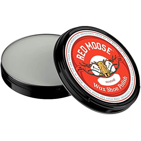RED MOOSE Wax Neutral Shoe Polish - Shine and Protect Leather Shoes and Boots Cover