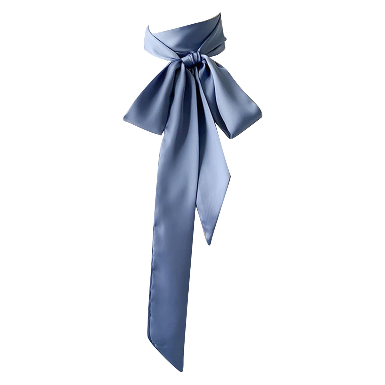 TERNCOEW Ribbon Silk Scarf For Women Hand Tied Neck Scarf French Neckwear For Women Party Hairband Fashion Ribbon Headband