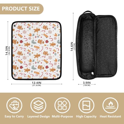 Bolsa de viaje resistente al calor para herramientas de cabello, organizador portátil para planchas, rizadores y accesorios de cuidado capilar miniatura 4