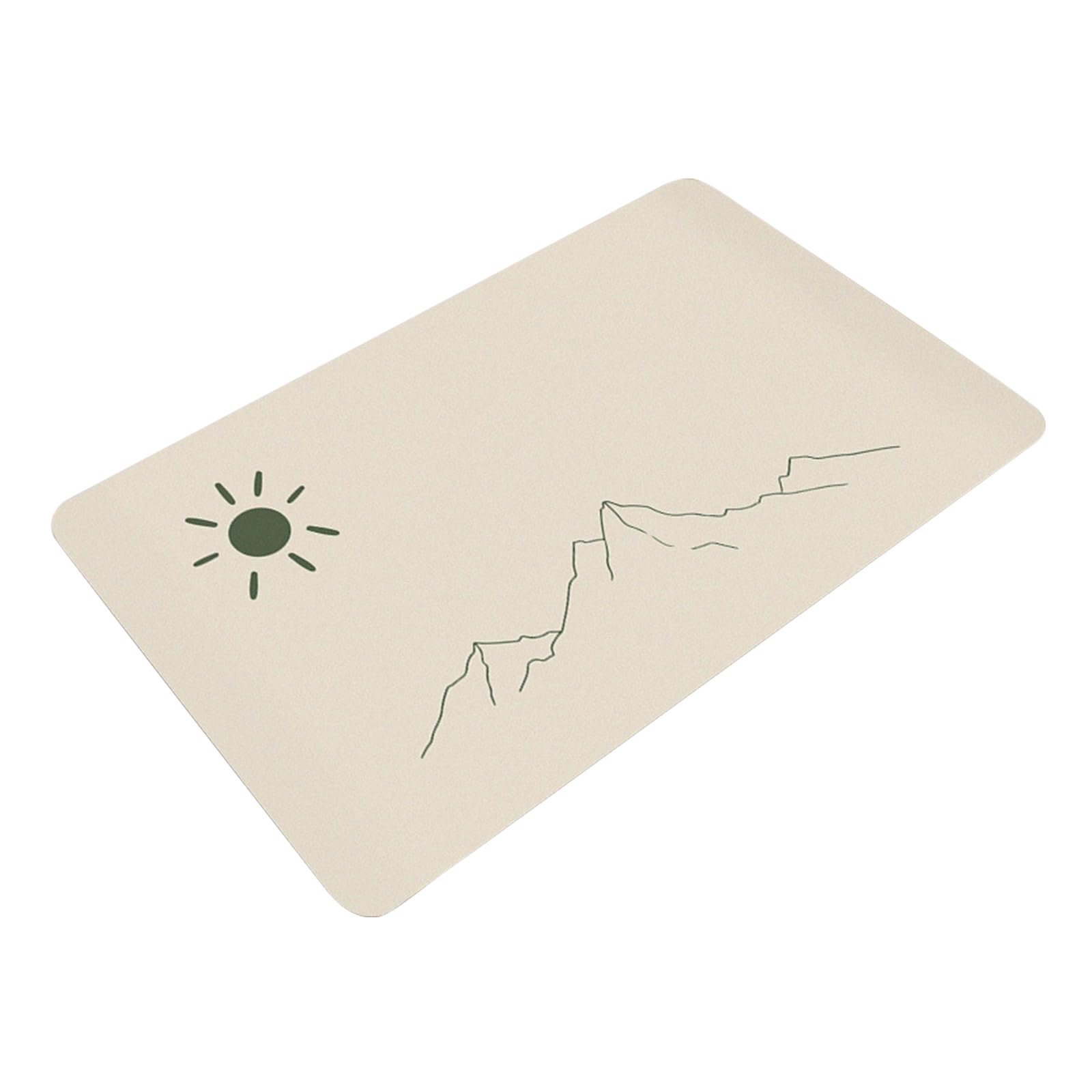 Buxuaaaa Mountains Minimalists Animal Designs Soft Bath Mat Quick Drying And Nonslip Shower Mat For Bathroom Or Kitchen Earth Bath Mats