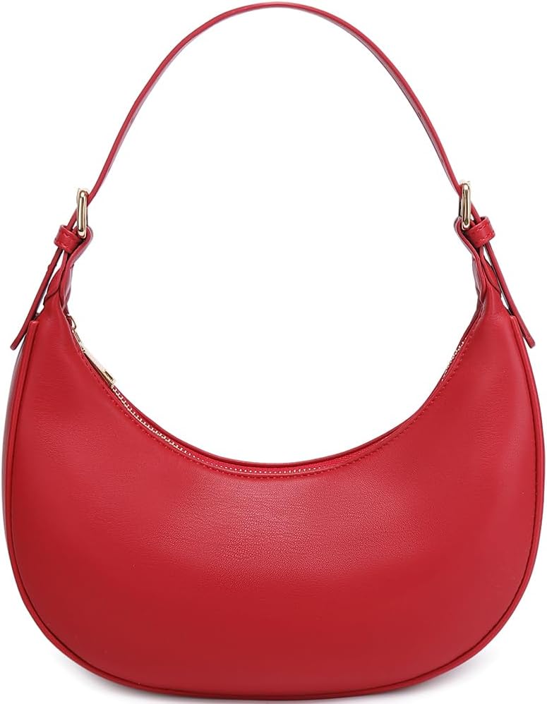 Fashion Small Crescent Underarm Shoulder Bag for Women Trendy Purse Hobo Handbags Clutch Crossbody Bag