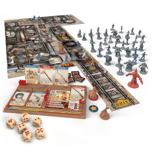 Galápagos, Zombicide: Undead or Alive, Jogo de Tabuleiro Cooperativo, 1 a 6 jogadores, 60 min