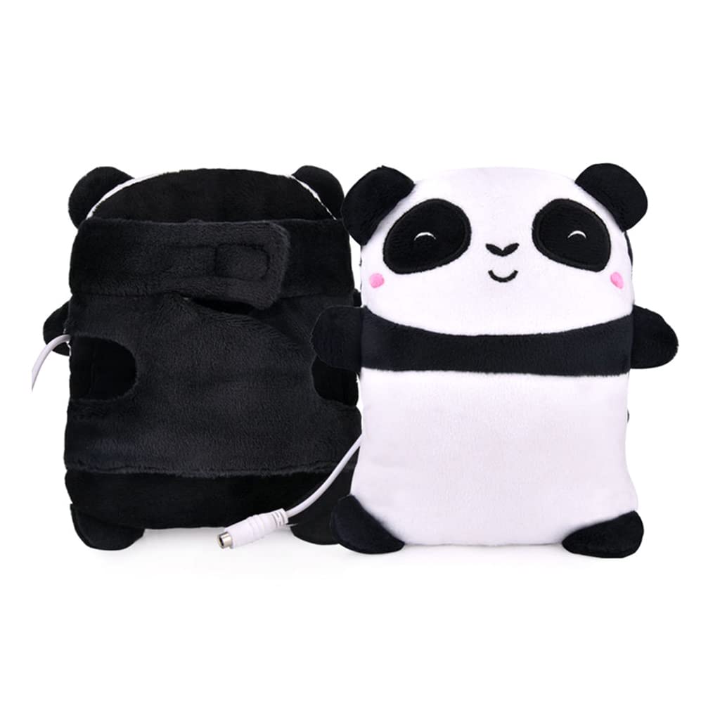 Pitadue Cartoon Panda Usb Electric Heated Gloves Animal Fingerless Winter Laptop Hand Warmer Heating Plush Mittens