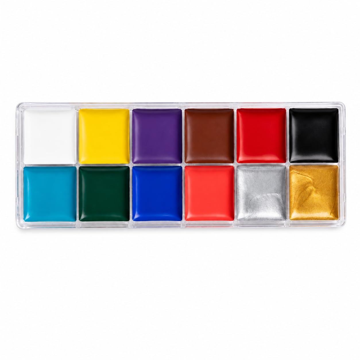 12 Color Face & Body Paint Palette, Vibrant Makeup & Body Art Colors, Easy Application Creative Painting Kit for Face Painting, Festival Makeup, Costume & Artistic Designs-image-32
