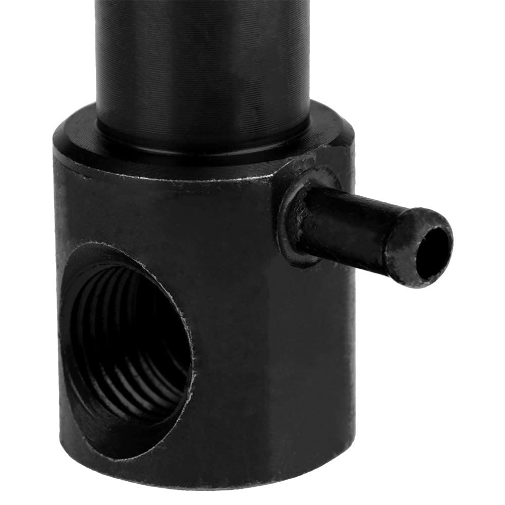 Iniettore di carburante Aramox, iniettore di carburante nero completamente in metallo 108 mm per Kipor 186F 186FA 186FAE 418CC