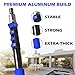 5-20FT Telescopic Extension Pole, Paint Roller Extension Pole with Flip-Lock Design, Aluminum Alloy Threaded Head for Painting, Cleaning, Dusting & Window Washing Tools
