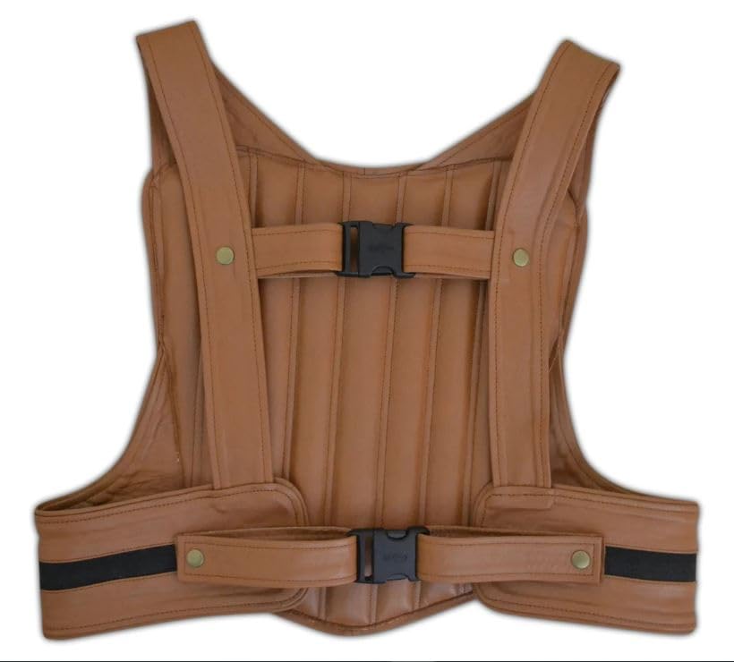 SBL SOUTH BEACH LEATHERBilly Campbell The Rocketeer Rocket Pack Tan Leather Harness (US, Alpha, One Size, Regular, Regular, Tan)