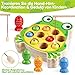 Skrtuan Montessori Holzspielzeug,Spielzeug ab 2 3 4 Jahre Magnet-Angelspielzeug Lernen Feinmotorik, Lernspiele Motorikspielzeug Holz Angelspiel für Kinder