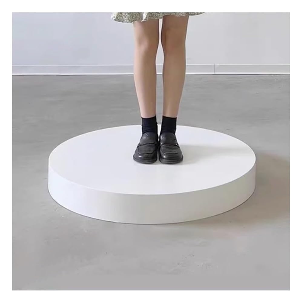 Piattaforma rotonda con piedistallo – Piattaforma portatile per negozi di abbigliamento, rialzi decorativi per eventi, eleganti piedistalli per feste e fiere