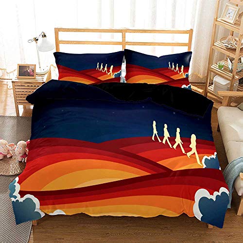 Ste-X Ensemble De Housse De Couette Facile d’entretien | Taille du Lit Double | La Literie des Beatles (220 x 240 cm… - Les Beatles, Paul McCartney, John Lennon, RIngo Starr, George Harrison Ste-X Ensemble De Housse De Couette Facile d'entretien | Taille du Lit Double | La Literie des Beatles (220 x 240 cm…