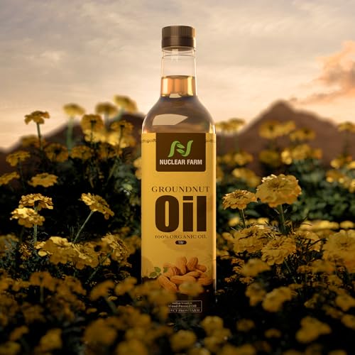 Image of Nuclear Farm Groundnut Oil, 100% Organic, Wood Pressed, 1 litre