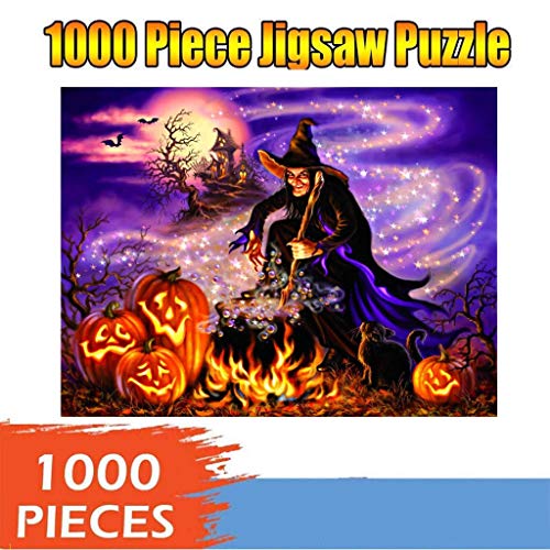 1000 Piece Puzzle for Adults Kids Halloween Christmas Santa Claus Dog Pumpkin Lantern Dinosaur Jigsaw Puzzles 29.5x19.28inch