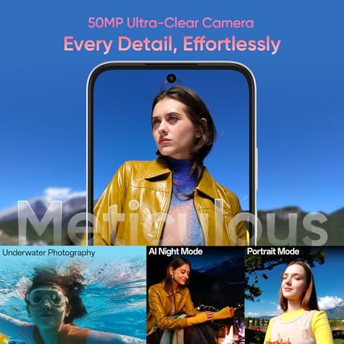 Image of OPPO A6 5G Smartphone 6GB+256GB White | 6.7-inch 120Hz Display, 7000mAh Battery, 45W Fast Charging, 8MP & 50MP Camera, Dimensity 6300 Processor, IP69