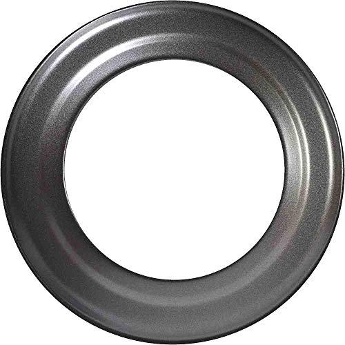 FIREFIX RD150/R Stove Pipe Rosette for 2 mm Thick Stove Pipes/Smoke Pipes 150mm Diameter for Stoves and Fireplaces Senotherm Dark Grey Rigid Black