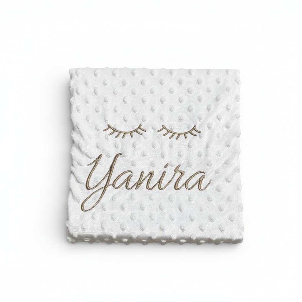 Danielstore Manta Bebe Personalizada con Nombre Bordado Manta Envolvente para Bebés Suave y Confortable para Todas Las Estaciones del Año 0,80 x 1,10 m