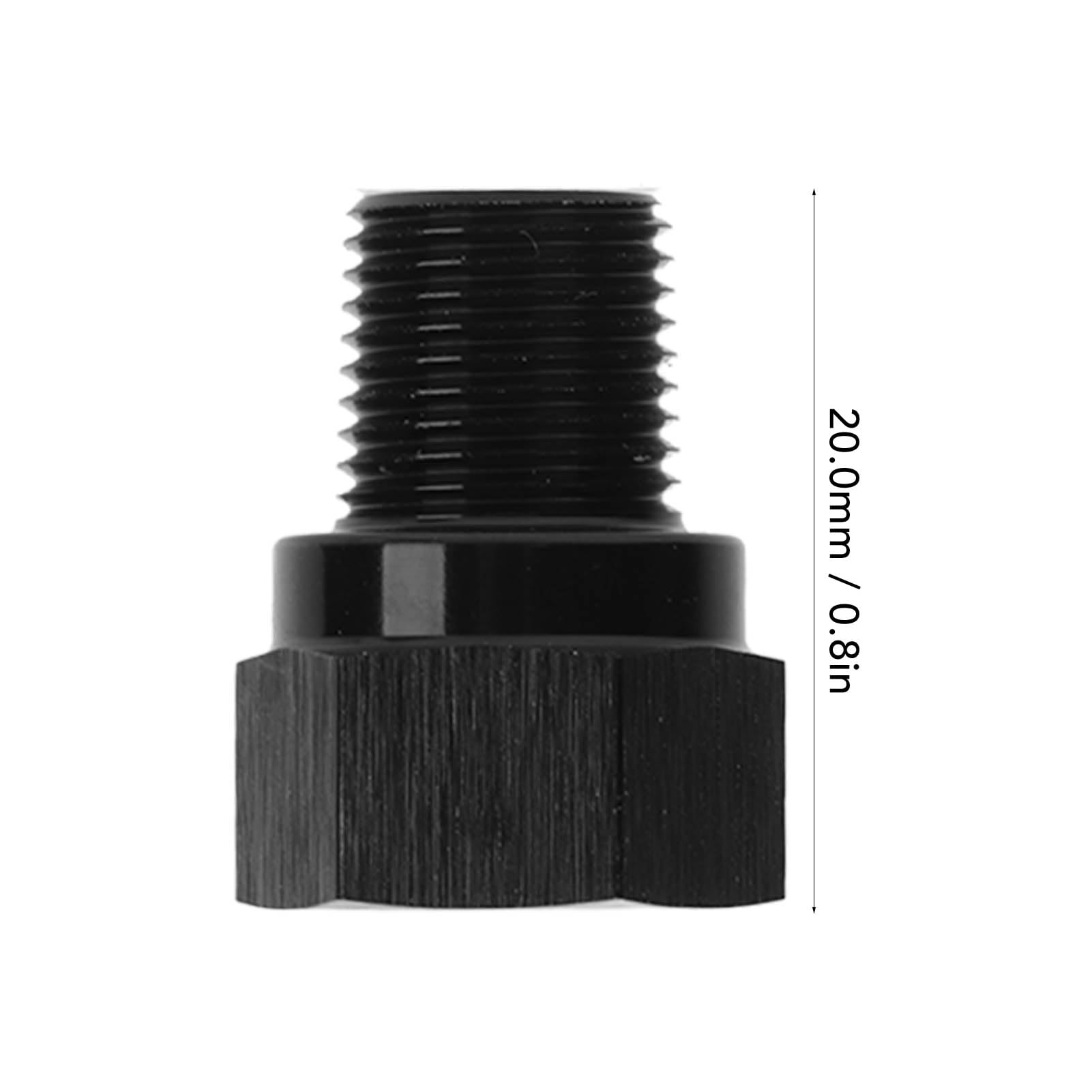 Engin Swap Adattatore Sensore Pressione Olio, 2 Pezzi 1/8 Pollici NPT Maschio a M10 X 1.0 Femmina Adattatore per Decollo Manometro Olio in Lega di Alluminio per Veicolo