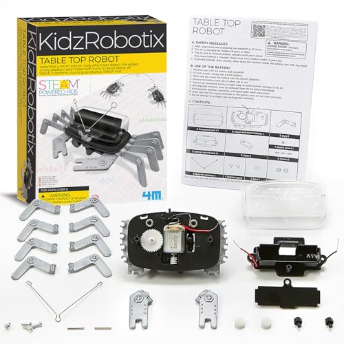 4M 5576 Table Top Robot - DIY Robotics Stem Toys, Engineering Edge Detector Gift for Kids & Teens, Boys & Girls (Packaging May Vary) - image 4