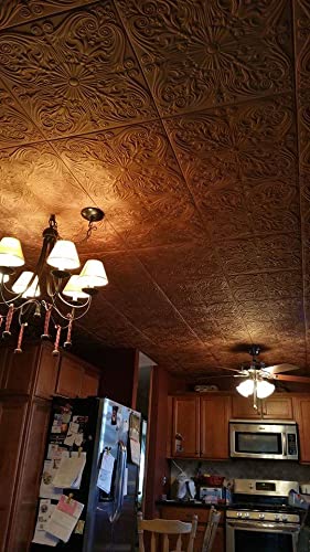 White Styrofoam Decorative Ceiling Tile Astana (Package of 8 Tiles) - Other Sellers call This Spanish Silver and R139 - Thumbnail 4