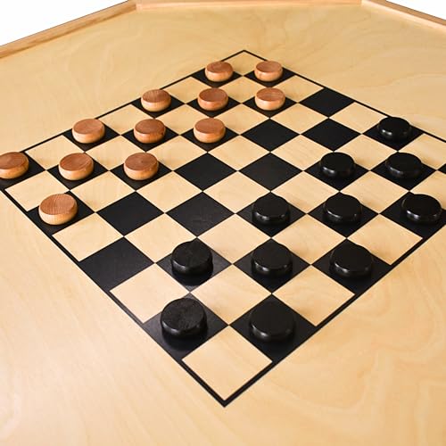 Tablero de Crokinole Tradicional Octogonal - Juego de Mesa The Gold Standard miniatura 4
