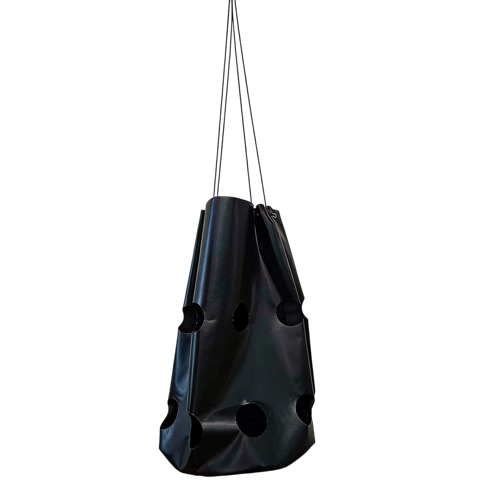 Bolsas de heno para caballos | Organizador grande ajustable con 16 agujeros | Red de alimentación lenta de heno | para cabras, ovejas, establos, remolques, transporte, paddock, granja, rancho