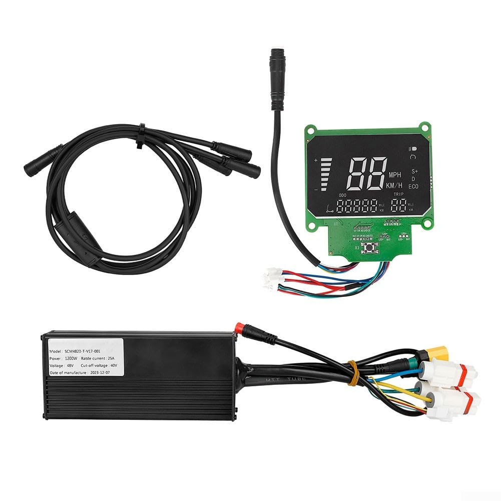 Kit de controlador de scooter eléctrico 48 V 1200 W aluminio (A)