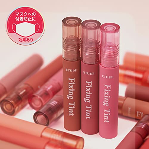 Image of ETUDE Fixing Tint| Long Lasting Liquid Lipstick |Waterproof, Smudgeproof, Lightweight Matte Finish Lip Stain| Full Coverage|Korean Makeup|Shade 10 Smoky Cherry-4g (Pack of 2)