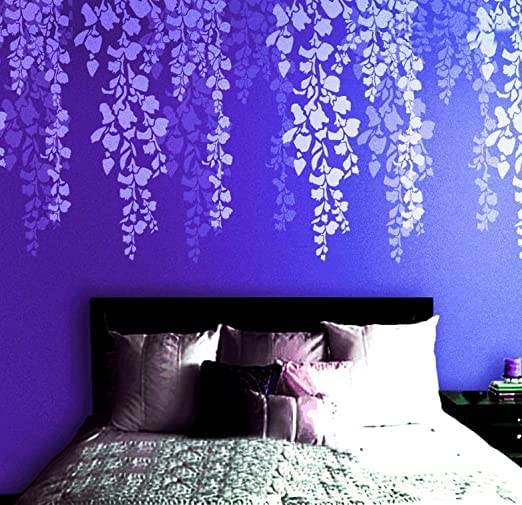 DECORZE Cherry Blossom Stencil For Bedroom Wall Painting|Cherry Blossom ...