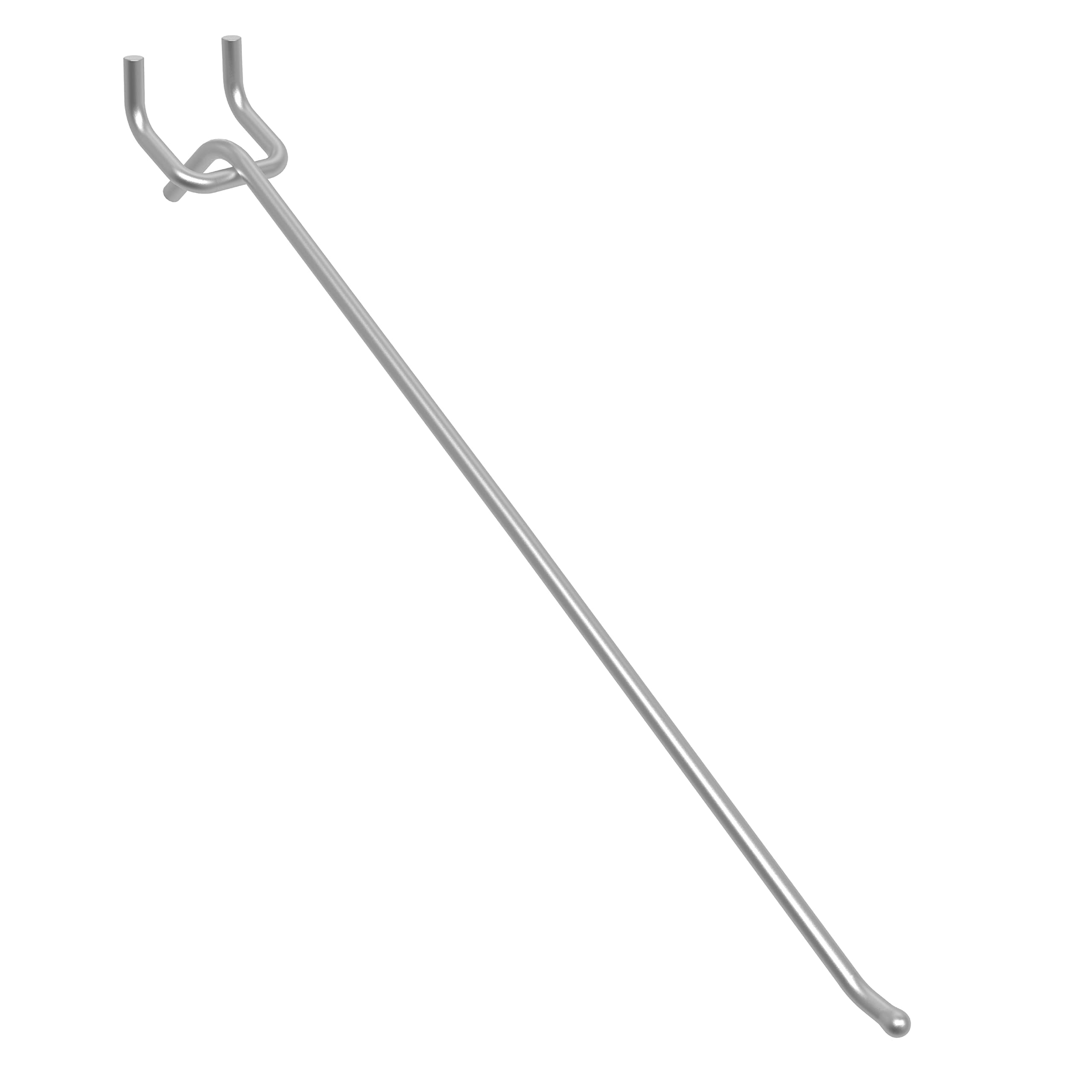 unp POETISKE Pegboard Hooks 0.204'' Diameter 10 inch Silver Metal Ball Ending Garden Tool Organizer Fits 1/4’’ Pegboard Garage Wall Hooks 50PCS