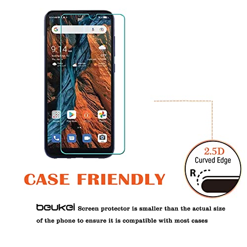 Beukei (3 Pack) Compatible For Consumer Cellular Verve Connect/Zte Verve Connect/Zte Z6103 Screen Protector Tempered Glass, Touch Sensitive,Case Friendly, 9H Hardness #TOP3