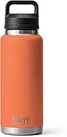 Garrafa YETI Rambler de 1 L, à prova de vazamento, isolamento a vácuo, aço inoxidável com tampa Chug, marrom (High Desert Clay)