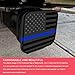 YUPIKJI 2 Inch Trailer Hitch Cover, Tow Hitch Covers, American Flag Tow Receiver Tube Plug Insert, Car Exterior Accessories Square Dustproof Towing Receiver Tube Plug Cap for Most Vehicles (Blue)