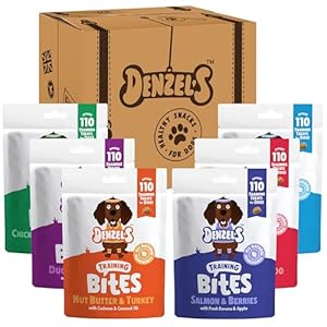 Denzel’s All Natural Dog Treats – Training Bites – Mixed Variety Pack (6 x 100g)