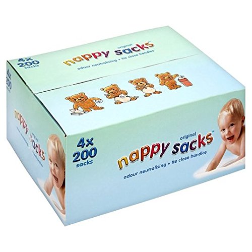 Sacs à couches Nappy Sacks paquet de 4x200 pièces pour bébé