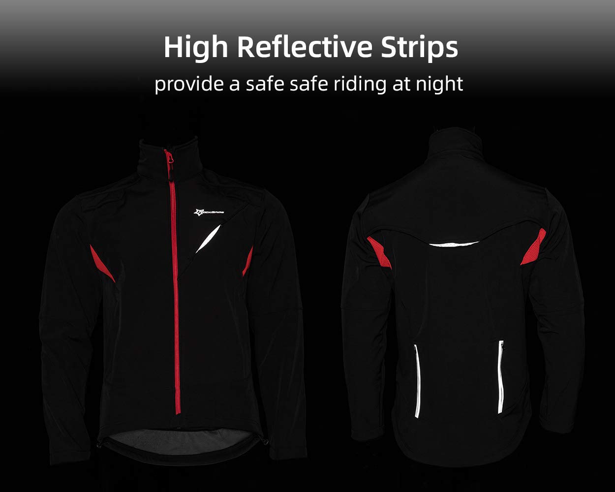 ROCKBROS Chaqueta/Pantalones Invierno Otoño de Ciclismo Forro Polar Térmico Anti Viento Deportiva para Hombres Mujeres