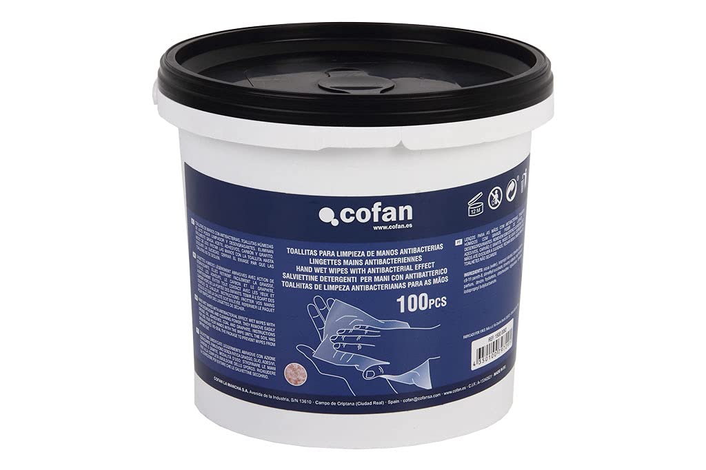 Cofan Toallitas higienizantes para manos | 100 unidades por producto | Toallas húmedas con extracto de Aloe Vera
