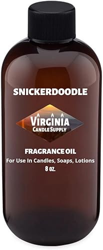 Snickerdoodle - Aceite de fragancia (botella de 8 onzas) para hacer velas, hacer jabón, hacer tartas, aerosoles de habitación, lociones,