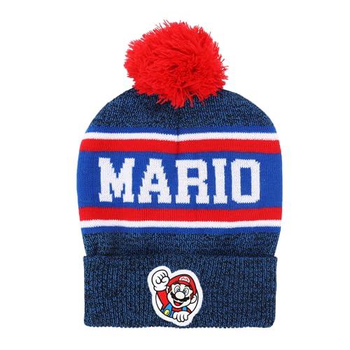 Super Mario Bros Mario 2-Piece Knit Hat & Ski Gloves Combo Set2