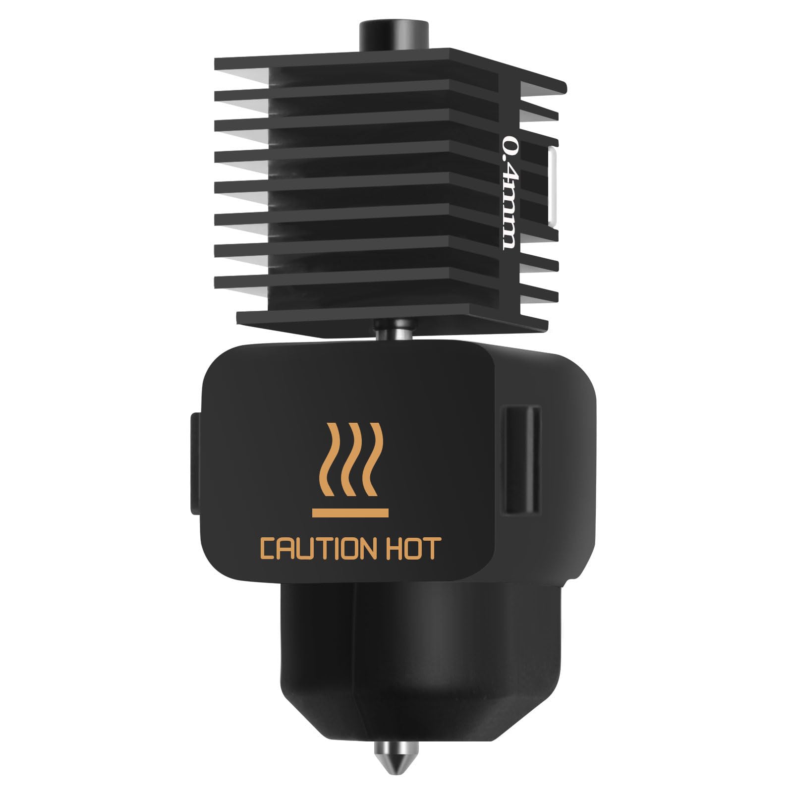 UniTak3DA1 Hotend 0.4mm High Temp&Fast Speed Hardened Steel Nozzle+Chrome Plated Brass Heating Block with Silicone Sock Integrated Structure ONLY Compatible with Bambu Lab A1&A1 Mini 3D Printer