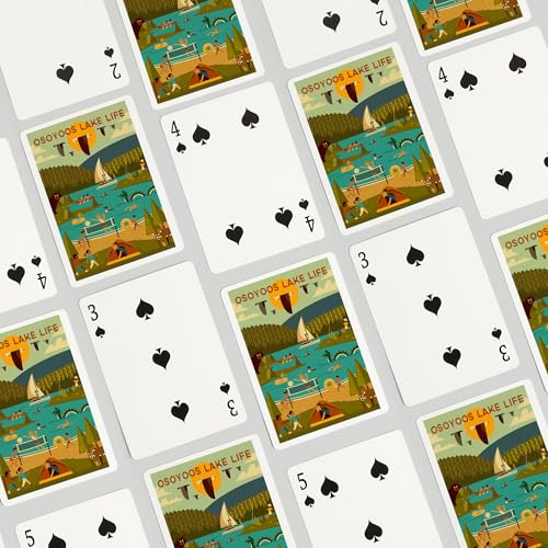 Baraja Póker Canada Osoyoos Lake Life Geométrica 52 cartas miniatura 4