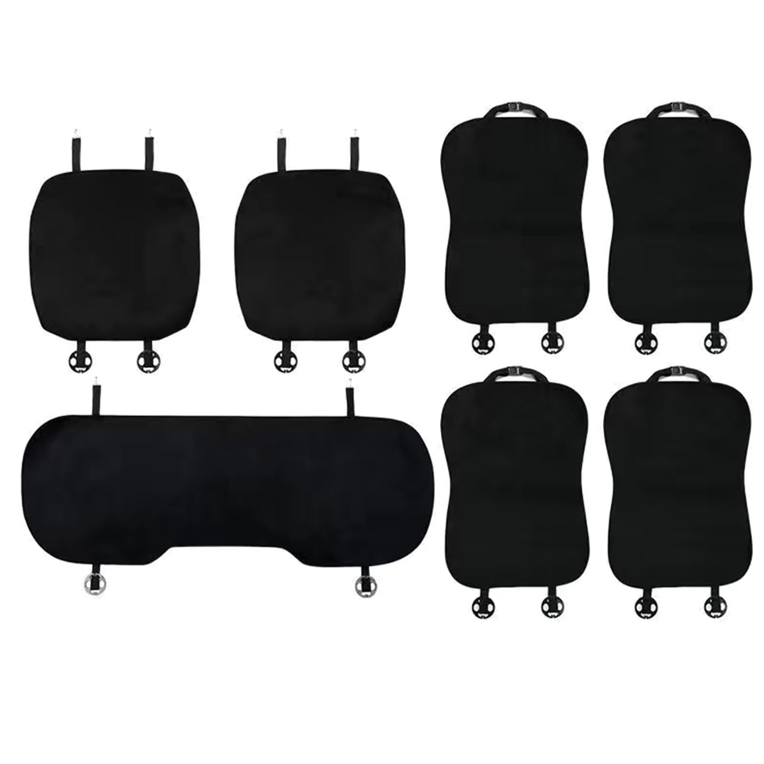 Cubierta de Asiento de Automóvil para Tesla Model 3 2017-2025 2026 Balta Suave y sin Deslizamiento-Flanela de Accesorios Interiores para Conducir, 7pcs, 7pcs