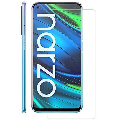Image of COVER CAPITAL Tempered Glass Screen Protector Esay installation For Realme Narzo 30 Pro Tempered