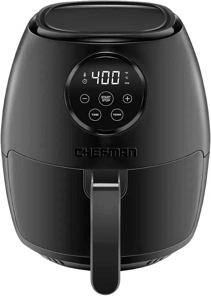 CHEFMAN Small Air Fryer Healthy Cooking, 3.6 Qt, User Friendly, Nonstick, Digital Touch Screen, Dishwasher Safe Basket, w/ 60 Minute Timer & Auto Shut