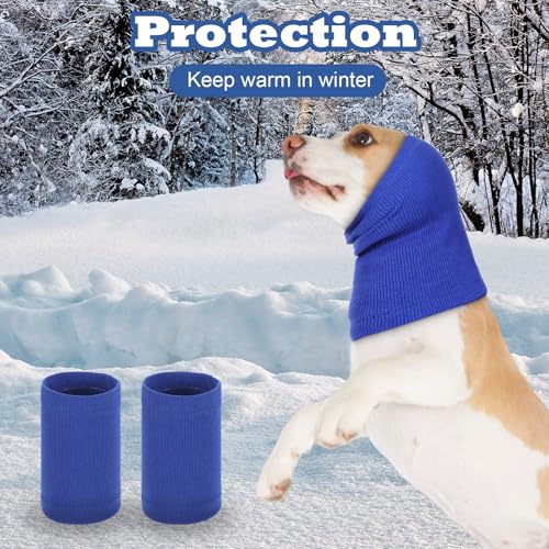 Beruhigende Ohrenschützer, 2 Stück Hunde Gehörschutz Lärmschutz für Hunde Ohrenschutz Hund Wind Hundekopf Wickel Halswärmer Ohrschützer für Hundeohrschutz (S)